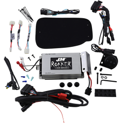 PartzBiz HD JAMP-400RK14BLU - J&M ROKKERฌÆ XXR 400W 2-Channel Bluetooth Amp Kit Harley Road King 98-18