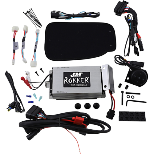 PartzBiz HD: 4414367-J&M ROKKERฌÆ XXR 400W 2-Channel Bluetooth Amp Kit Harley Road King 98-18