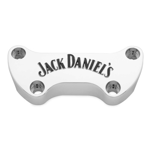 PartzBiz HD: 4414336-Jack Daniels OLD # 7 Chrome & Black 1" Handlebar Riser Clamp for Harley Bars | 106-247 PartzBiz HD: 4414336-Jack Daniels OLD # 7 Chrome & Black 1" Handlebar Riser Clamp for Harley Bars | 106-247