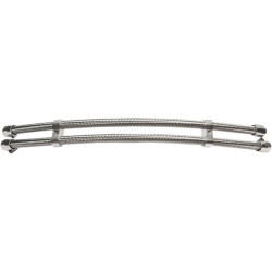 PartzBiz HD DS07110237 - Jagg 0711-0237 ชุดอัพเกรดท่อทำความเย็นน้ำมันแบบถักสแตนเลส Harley Davidson เมตริกแบบกำหนดเองรถจักรยานยนต์จักรยานอัพเกรดสายทดแทน 211-JSSN06-6