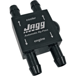 PartzBiz HD DS07130069 - Jagg 4050 Black Billet Aluminium Automatic Oil Cooler Bypass Valve Harley Davidson Metric Custom Oil Cooler Control System Kit Upgrade Replacement 0713-0069 07130069