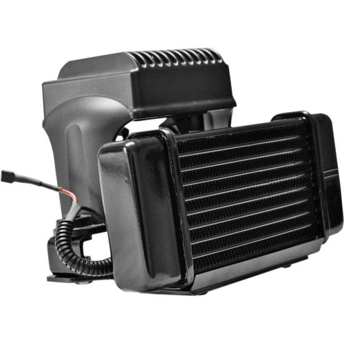 PartzBiz HD: 4414305-Jagg Black Horizonal Low Mount 10 แถวชุดทำความเย็นน้ำมันพร้อมพัดลมช่วย Harley 84-08 | 751-FP2300 PartzBiz HD: 4414305-Jagg Black Horizonal Low Mount 10 แถวชุดทำความเย็นน้ำมันพร้อมพัดลมช่วย Harley 84-08 | 751-FP2300