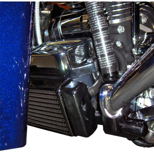 PartzBiz HD: 4414308-Jagg Black Horizonal Low Mount 10 Row ชุดออยคูลเลอร์ Harley Touring 84-08 | 750-2300