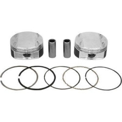 PartzBiz HD DS09106011 - JE Pistons 370243 Dome 3.937 ” 107ci Big Bore Piston Set Harley M8 17-Up เครื่องยนต์ใหม่ที่ดีที่สุด อัปเกรดสมรรถนะของมอเตอร์ forged touring bagger dresser softail dyna มอเตอร์ไซค์ทดแทน big bore PartzBiz HD DS09106011 - JE Pistons 370243 Dome 3.937 ” 107ci Big Bore Piston Set Harley M8 17-Up เครื่องยนต์ใหม่ที่ดีที่สุด อัปเกรดสมรรถนะของมอเตอร์ forged touring bagger dresser softail dyna มอเตอร์ไซค์ทดแทน big bore