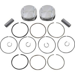 PartzBiz HD DS09106016 - JE Pistons 370252 Dish 4.250 ” 128ci Big Bore Piston Set Harley M8 17-Up เครื่องยนต์ใหม่ที่ดีที่สุด อัปเกรดสมรรถนะของมอเตอร์ forged touring bagger dresser softail dyna มอเตอร์ไซค์ทดแทน big bore PartzBiz HD DS09106016 - JE Pistons 370252 Dish 4.250 ” 128ci Big Bore Piston Set Harley M8 17-Up เครื่องยนต์ใหม่ที่ดีที่สุด อัปเกรดสมรรถนะของมอเตอร์ forged touring bagger dresser softail dyna มอเตอร์ไซค์ทดแทน big bore