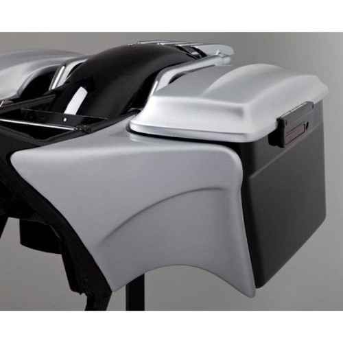 PartzBiz HD: 4414273-Jim Nasi Bagger Side Covers For Stretched Harley Davidson Saddlebags Flh Flt 1997-2008   | 2002307