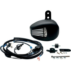PartzBiz HD DS19010419 - Jim's Black ForceFlow คูลเลอร์ฝาสูบ คูลเลอร์เครื่องยนต์ Harley 99-16 | 5401