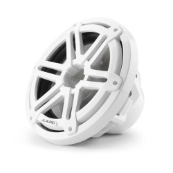 PartzBiz HD JL-M3-10IB-S-Gw-4 - ไดร์เวอร์ซับวูฟเฟอร์มารีน JL Audio ขนาด 10 นิ้ว; กระจังหน้าสปอร์ตสีขาวเงา 4?