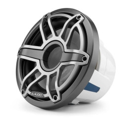 PartzBiz HD JL-M6-10IB-S-GmTi-4 - JL Audio ตัวขับซับวูฟเฟอร์มารีนขนาด 10 นิ้วสีเทาเมทัลลิกกระจังหน้าแบบสปอร์ต; 4?