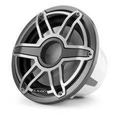 PartzBiz HD JL-M7-12IB-S-GmTi-4 - JL Audio ไดร์เวอร์ซับวูฟเฟอร์ทางทะเลขนาด 12 นิ้วสีเทาเมทัลลิก Trim Sport Grille; 4?