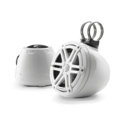 PartzBiz HD JL-M3-650VEX-Gw-S-Gw - JL Audio ระบบโคแอกเซียลแบบปิดขนาด 6.5 นิ้วกระจังหน้าแบบสปอร์ตสีขาวเงา
