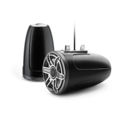PartzBiz HD JL-M6-770ETXv3-Sb-S-GmTi - JL Audio ระบบโคแอกเชียลทาวเวอร์แบบปิดขนาด 7.7 นิ้วกระจังหน้าแบบสปอร์ตไทเทเนียมสีดำซาตินสีดำเมทัลลิก