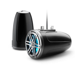 PartzBiz HD JL-M3-770ETXv3-Sb-S-Gm-i - JL Audio ระบบโคแอกเซียลทาวเวอร์แบบปิดขนาด 7.7 นิ้วสีซาตินสีดำ W/RGB LED Sport Grille