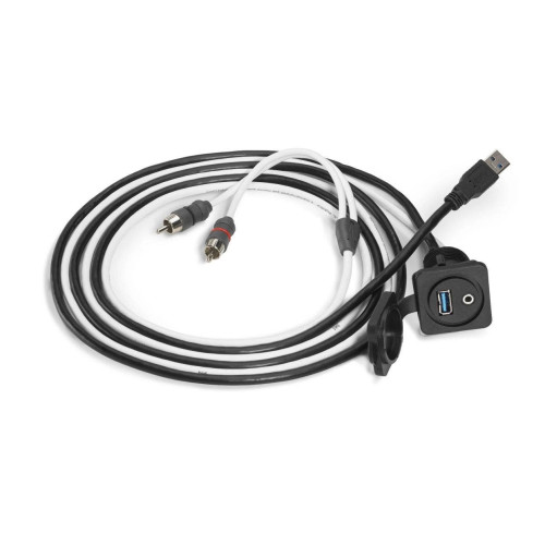 PartzBiz HD: 4414177-JL Audio Combo 3.5mm Audio Jack and 9 Wire USB Port for Panel-Mounting