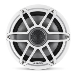 PartzBiz HD JL-M6-770X-S-GwGw - JL Audio M6 ชุดลำโพงโคแอกเซียลสำหรับเรือเดินทะเลขนาด 7.7 นิ้วพร้อมตะแกรงสปอร์ตสีขาว