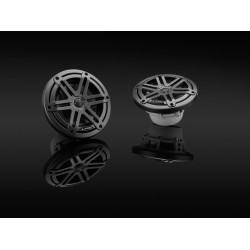 PartzBiz HD JL-M3-650X-S-Gm - JL Audio Marine เรือ M3 6.5 นิ้วห้องนักบิน Coaxial System ไทเทเนียม Sport Grilles M3-650X-S-Gm