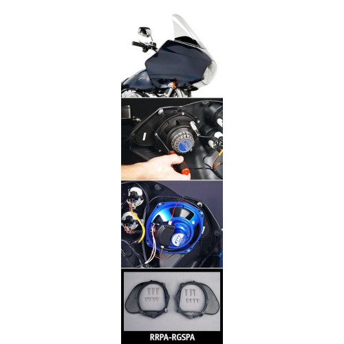 PartzBiz HD: 4414061-J&M Fairing Speaker Adapter Plate Kit For 98-13 Harley Roadglide | RRPA-RGSPA PartzBiz HD: 4414061-J&M Fairing Speaker Adapter Plate Kit For 98-13 Harley Roadglide | RRPA-RGSPA