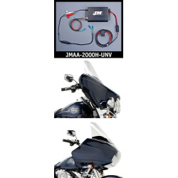 PartzBiz HD JMAA-2000H-UNV - J&M JMAA-2000H-UNV Performance Series 2-CH 200w ชุดแอมป์ Univ 98-13 Harley FLH/T Touring Bagger Dresser | JMAA-1800H-UNV