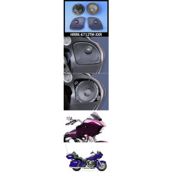 PartzBiz HD HRRK-6712TW-XXR - J&M ROKKER XXR 6.71 ลำโพงแฟริ่ง High-Output Grill Tweeters 15-18 FLTR | HRRK-6712TW-XXR