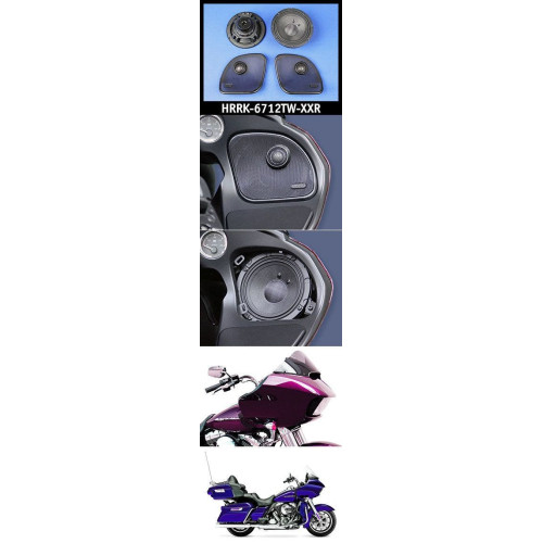 PartzBiz HD: 4414036-J&M ROKKER XXR 6.71 Fairing Speaker High-Output Grill Tweeters 15-18 FLTR | HRRK-6712TW-XXR
