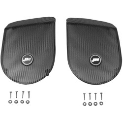 PartzBiz HD HGRL-SD06 - J&M Saddlebag Lid Speaker Grill Sets for Harley 98-13 FLH/T Boom Speaker Lids | HGRL-SD06