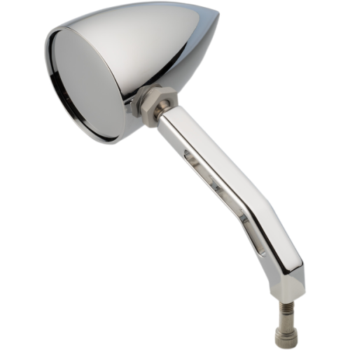 PartzBiz HD: 4414045-Joker Machine 03-011 Chrome ViewTech V Billet Mirror Screw In Late Harley Fit