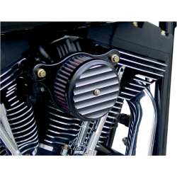 PartzBiz HD DS10100930 - Joker Machine Black Finned Performance เครื่องฟอกอากาศ Harley Sportster XL 07-15 | 10-202B
