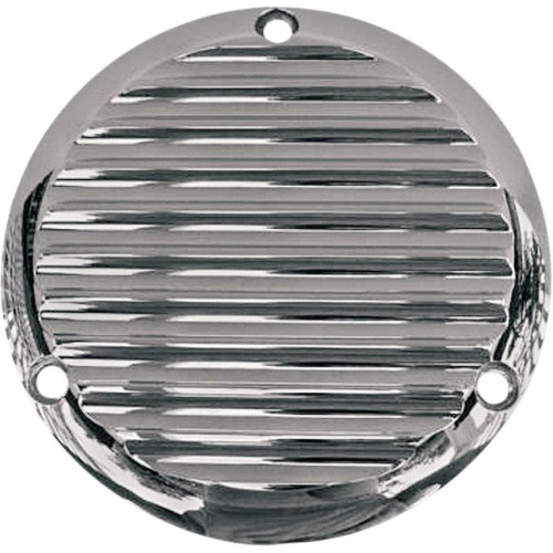 PartzBiz HD: 4413989-Joker Machine Chrome Finned 3 Hole Derby Cover for Harley Big Twin 70-98 | 06-98FN PartzBiz HD: 4413989-Joker Machine Chrome Finned 3 Hole Derby Cover for Harley Big Twin 70-98 | 06-98FN
