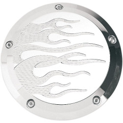 PartzBiz HD DSDS375057 - Joker Machine Chrome Flame 5 Hole Derby Cover for Harley Twin Cam 99-16 | 06-99F PartzBiz HD DSDS375057 - Joker Machine Chrome Flame 5 Hole Derby Cover for Harley Twin Cam 99-16 | 06-99F
