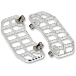 PartzBiz HD DS16210630 - แผ่นปูพื้นหยักอลูมิเนียม Joker Machine สำหรับ Harley FL Touring / Softail - 08-640-1