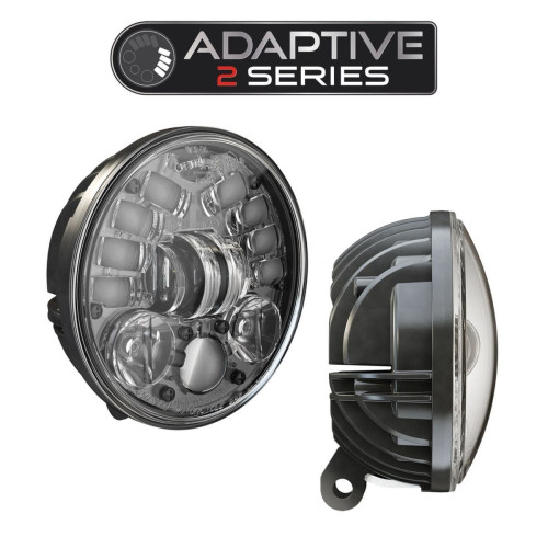 PartzBiz HD: 4413923-JW Speaker 0555111 Black 5.75" Adaptive LED Pedestal Mount Headlight Harley Metric PartzBiz HD: 4413923-JW Speaker 0555111 Black 5.75" Adaptive LED Pedestal Mount Headlight Harley Metric