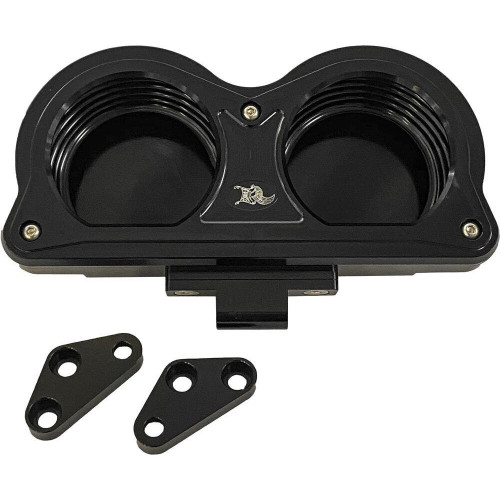 PartzBiz HD: 4413864-Kens Factory KFH-01 Black Next Level Gauge Relocation Kit Harley FLHX FLTR 14-Up