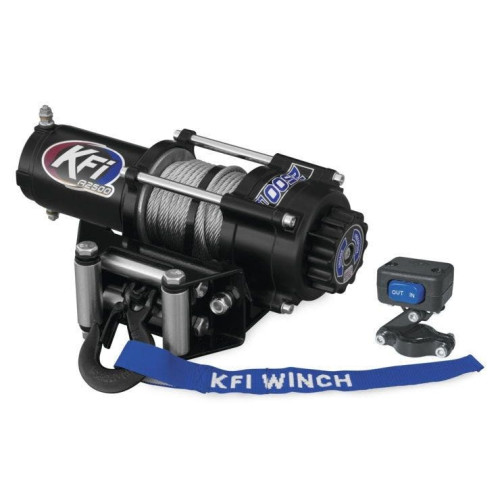 PartzBiz HD: 4413882-ผลิตภัณฑ์ KFI A2500-R2 2500 ปอนด์ 12V ATV Series Heavy-Duty Off Road Recovery Winch Polaris Yamaha Kawasaki Can Am Honda 4 ล้อ