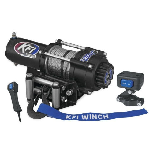 PartzBiz HD: 4413883-ผลิตภัณฑ์ KFI A3000 3000 ปอนด์ 12V ATV Series Heavy-Duty Off Road Recovery Winch Polaris Yamaha KAWASAKI CAN AM Honda 4 ล้อ