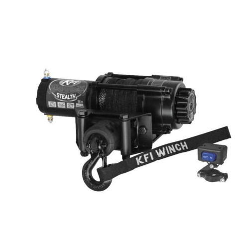 PartzBiz HD: 4413843-KFI SE25 Black 2500lbs Stealth Series Aluminum Winch ATV UTV Off-Road Jeep 573805 PartzBiz HD: 4413843-KFI SE25 Black 2500lbs Stealth Series Aluminum Winch ATV UTV Off-Road Jeep 573805