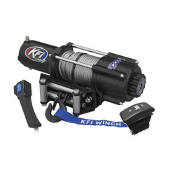 PartzBiz HD TR574529 - KFI U45w-R2 4500lbs กว้างอลูมิเนียม Winch w/Dash Switch & Remote UTV Off-Road ATV Jeep 574529