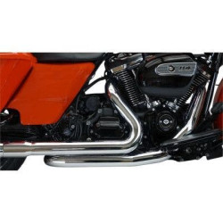 PartzBiz HD DS18020398 - Khrome Werks 200420 Chrome Aggressor X-Over Headpipe Harley FL Touring 17-Up M8 | 200420