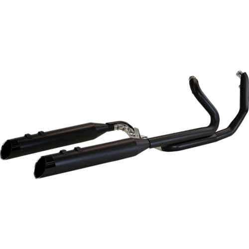 PartzBiz HD: 4413852-Khrome Werks Black 2 Step Crossover Headers 4.5" Edge Slip on Harley FLH M8 | 200445 PartzBiz HD: 4413852-Khrome Werks Black 2 Step Crossover Headers 4.5" Edge Slip on Harley FLH M8 | 200445