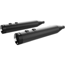 PartzBiz HD DS18011289 - Khrome Werks Chrome Slash Cut Tips 4.5" HP Plus Slip Mufflers Harley M8 FLH 2017 | 202695