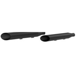 PartzBiz HD Ds18010695 - Khrome Werks 3 ” HP-Plus Black Slash Cut Slip on Mufflers Harley Sportster 14-20 | 202895