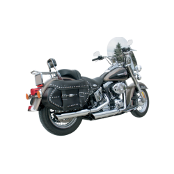 PartzBiz HD DS18010524 - Khrome Werks 3 ” HP-Plus Chrome Slant Down Slip บนท่อไอเสีย Harley FXS FLSTC 07-17 | 202355