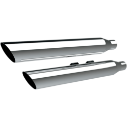 PartzBiz HD DS18010620 - Khrome Werks 3 ” HP-Plus Chrome Slash Down Slip บนท่อไอเสีย Harley 07-17 FLSTN | 202375