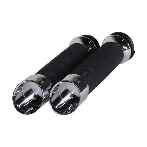 PartzBiz HD: 4413819-Khrome Werks Avon 500160 Chrome Contour Edge Handlebar Grips Harley TBW Models PartzBiz HD: 4413819-Khrome Werks Avon 500160 Chrome Contour Edge Handlebar Grips Harley TBW Models