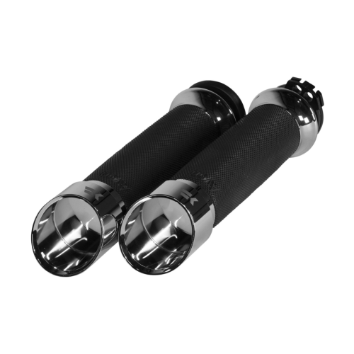 PartzBiz HD: 4413781-Khrome Werks Avon 500260 Chrome Contour Edge Handlebar Grips Harley Cable Throttle PartzBiz HD: 4413781-Khrome Werks Avon 500260 Chrome Contour Edge Handlebar Grips Harley Cable Throttle