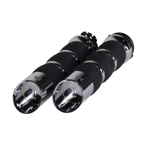 PartzBiz HD: 4413782-Khrome Werks Avon 500270 Chrome Air Cushion Edge Handlebar Grips Harley Cable Throttle PartzBiz HD: 4413782-Khrome Werks Avon 500270 Chrome Air Cushion Edge Handlebar Grips Harley Cable Throttle