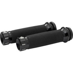 PartzBiz HD DS06303079 - Khrome Werks Avon Contour Klassic Black Hand Grips สำหรับ Harley Cable Throttle | 500280 PartzBiz HD DS06303079 - Khrome Werks Avon Contour Klassic Black Hand Grips สำหรับ Harley Cable Throttle | 500280