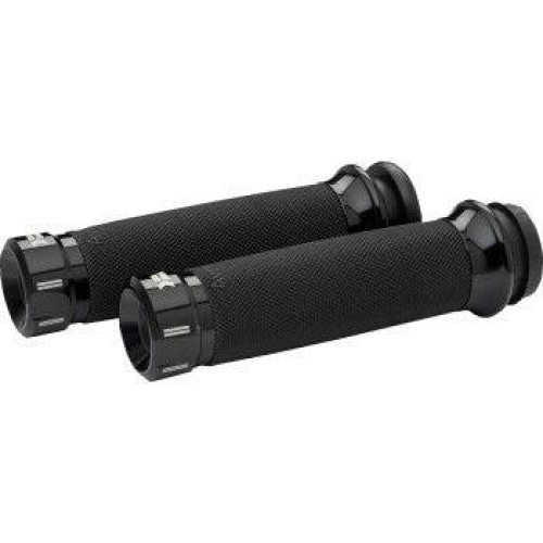 PartzBiz HD: 4413787-Khrome Werks Avon Contour Klassic Black Hand Grips for Harley Cable Throttle | 500280 PartzBiz HD: 4413787-Khrome Werks Avon Contour Klassic Black Hand Grips for Harley Cable Throttle | 500280