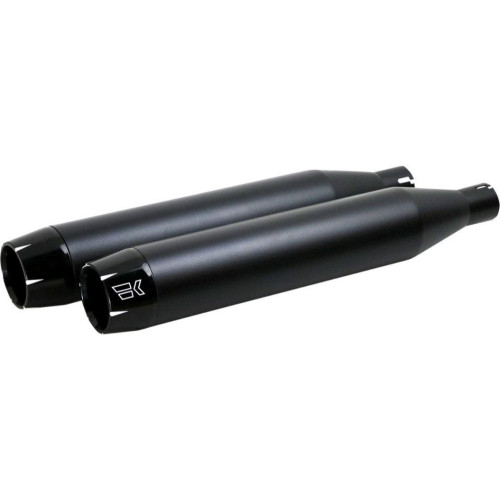 PartzBiz HD: 4413764-Khrome Werks Black 3.5" Softail Slip-On Muffler Harley Milwaukee 8 FL FX 18-20 | 202600 PartzBiz HD: 4413764-Khrome Werks Black 3.5" Softail Slip-On Muffler Harley Milwaukee 8 FL FX 18-20 | 202600