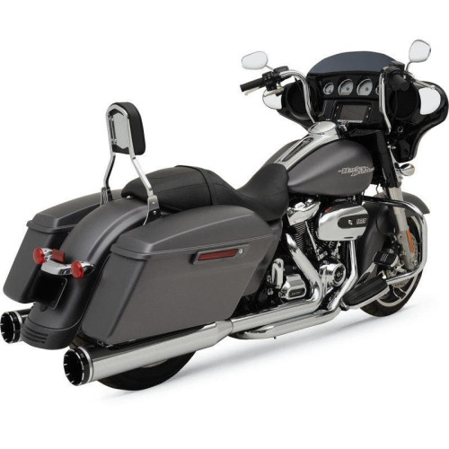 PartzBiz HD: 4413751-Khrome Werks Chrome 2 Step Crossover Headers 4.5" Tracer Slip on Harley FLH M8 | 200400A