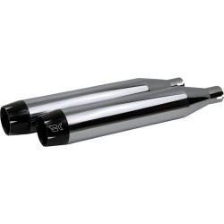 PartzBiz HD DS18011470 - Chrome Werks Chrome 3.5” Softail ท่อสลิปออน Harley Milwaukee 8 FL FX 18-20 | 202500